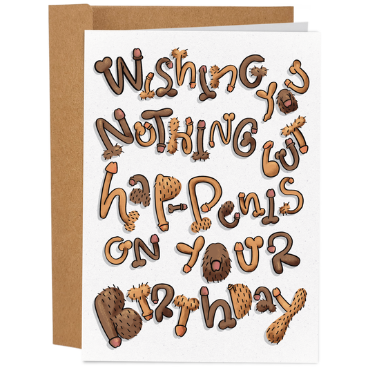 HAP-PENIS BIRTHDAY CARD