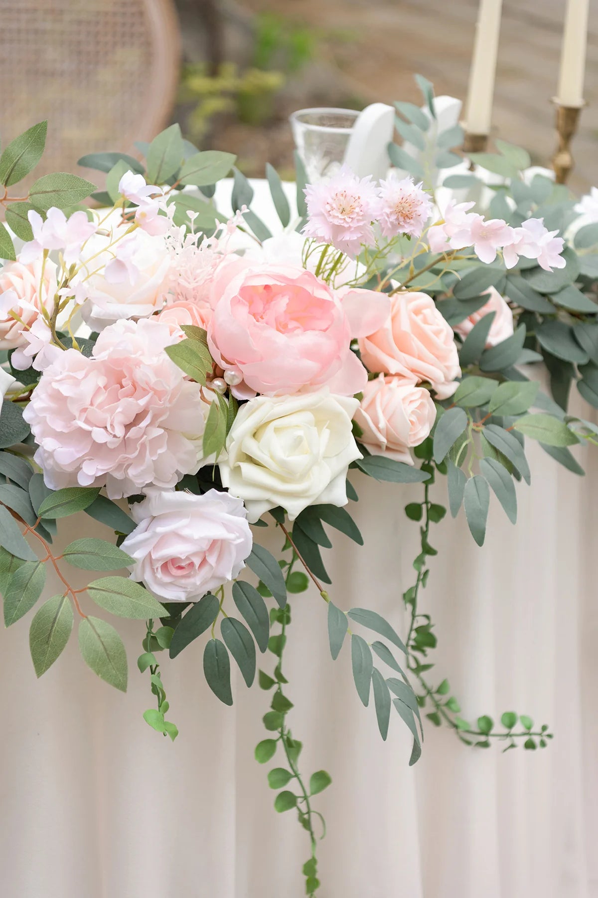 FAUX FLORAL GARLAND