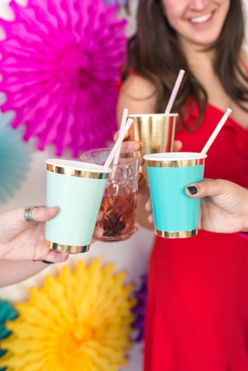 TURQUOISE POSH CUPS