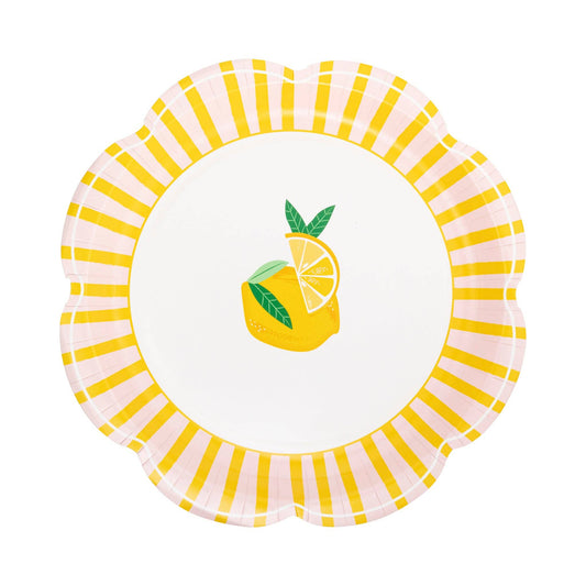 STRIPED LEMON PLATES