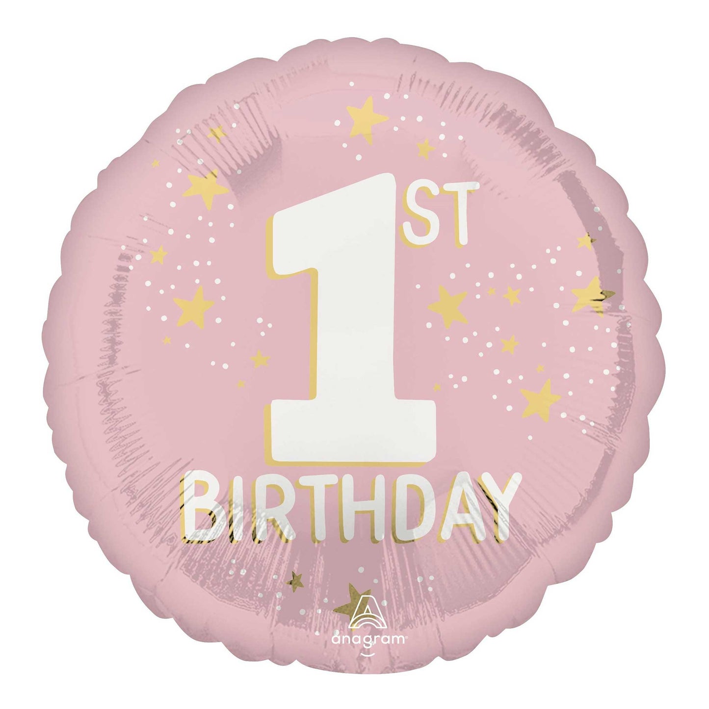 PINK 1ST BIRTHDAY FOIL BALLOON
