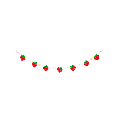 STRAWBERRY FELT BANNER