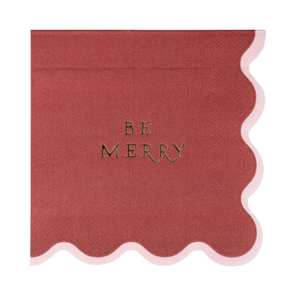 BE MERRY NAPKIN SET