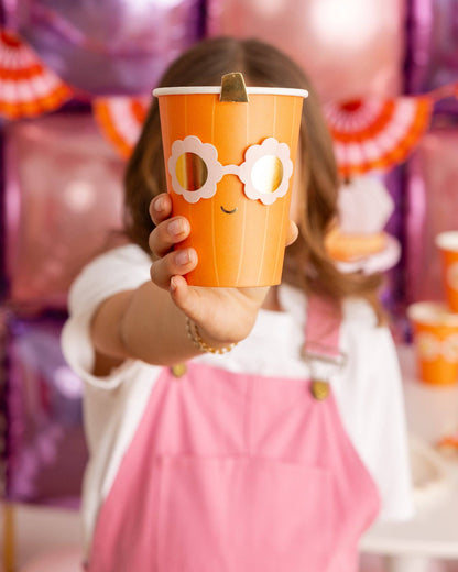 GROOVY PUMPKIN PARTY CUPS