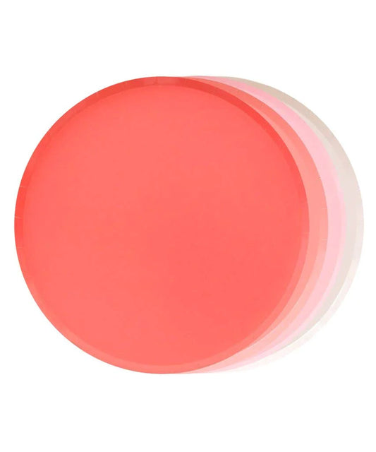 CORAL + PINK PLATE SET