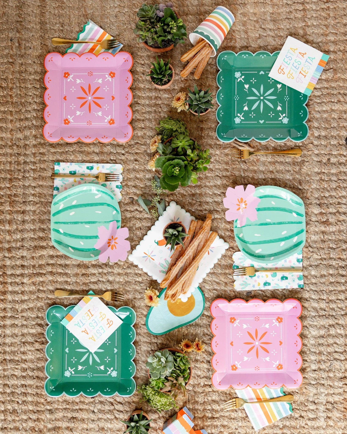 CACTI PATTERN NAPKINS