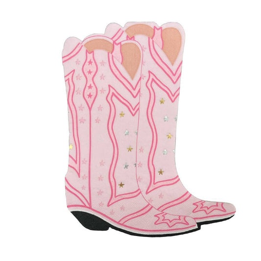 PINK COWGIRL BOOT NAPKINS