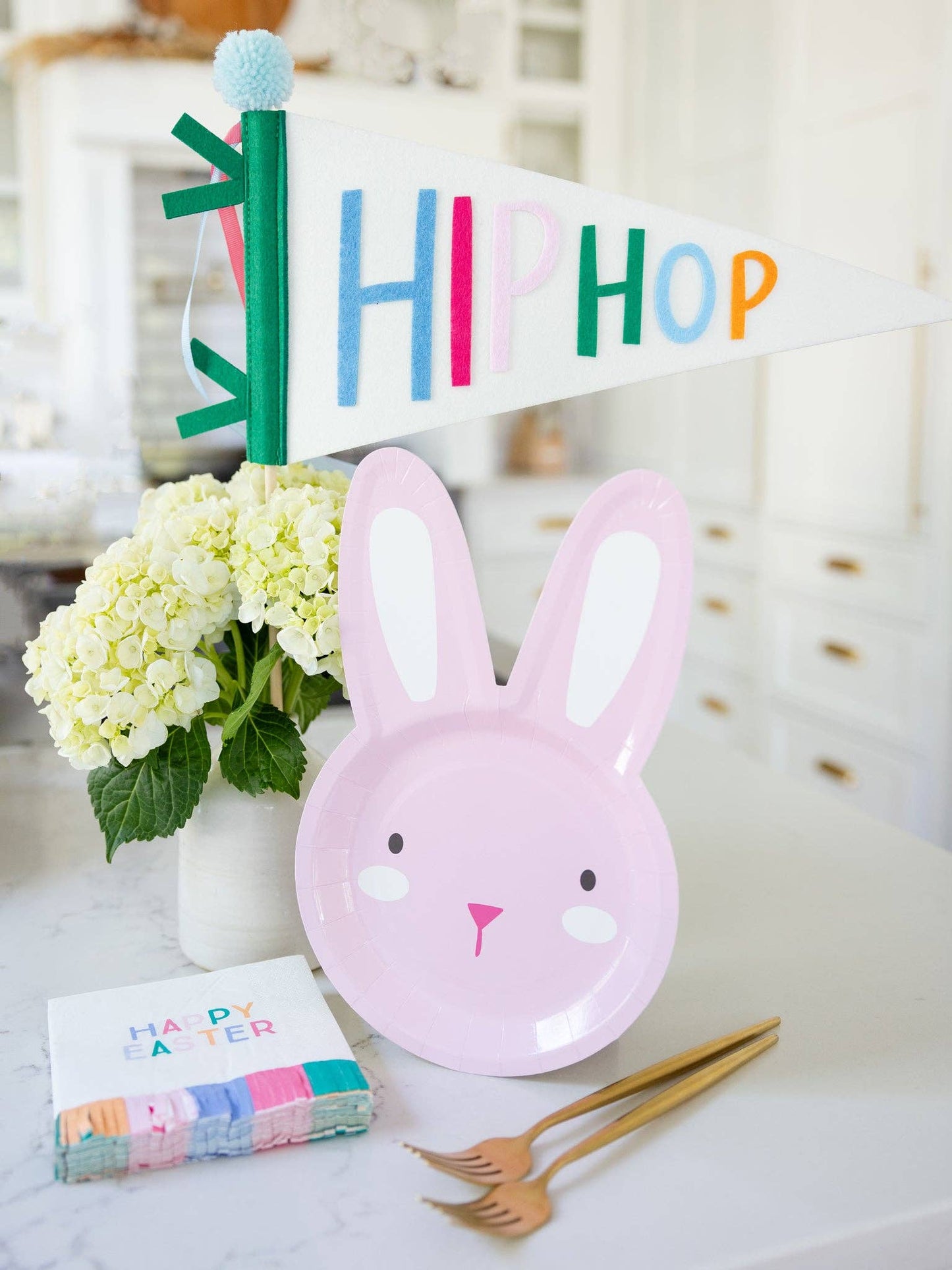 HAPPY EASTER FRINGE NAPKINS