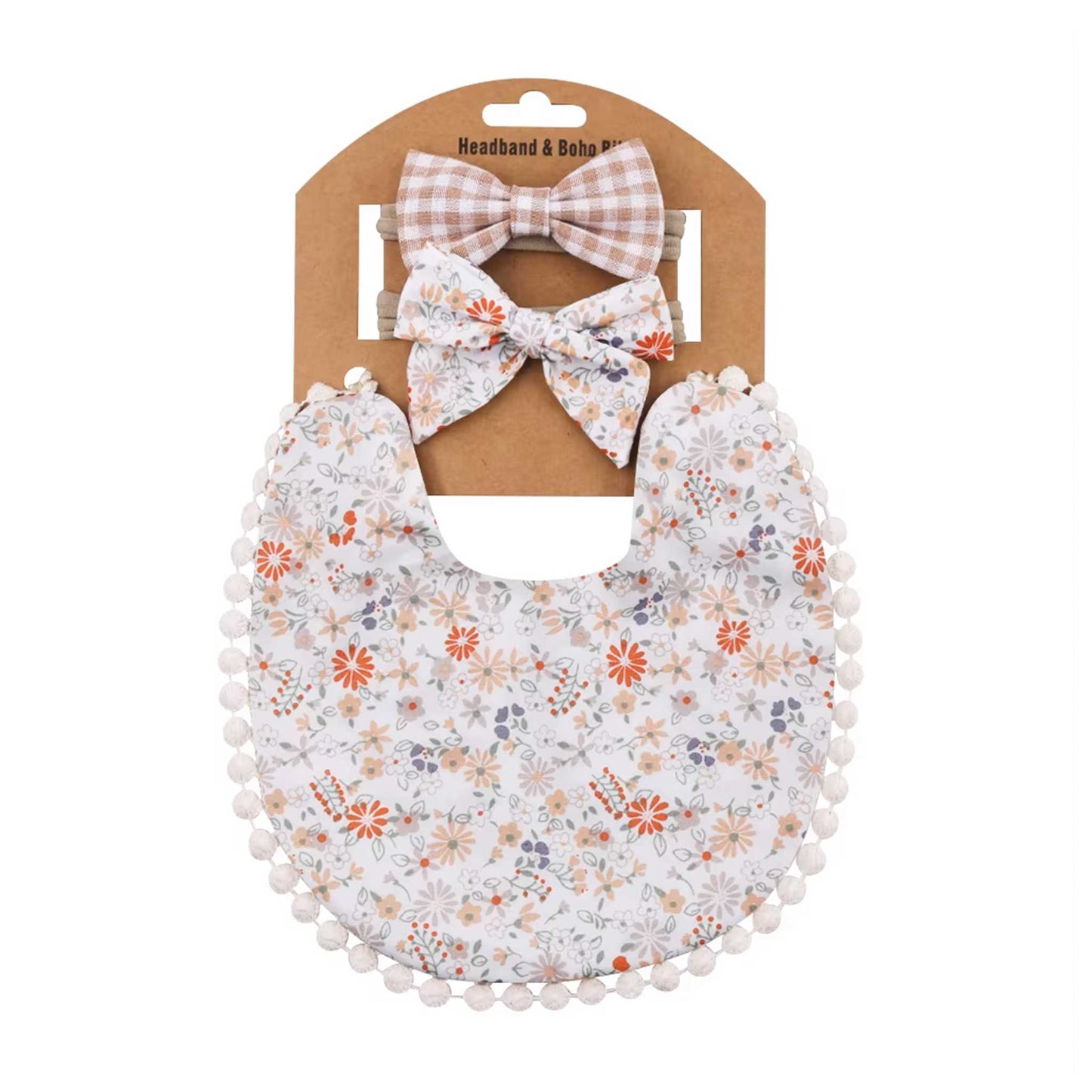 REVERSIBLE BIB + HEADBAND SET