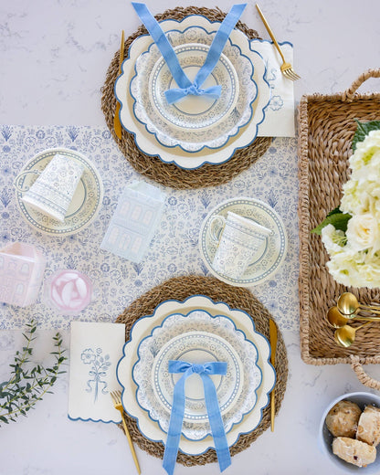 PEMBROKE FLORAL PAPER TABLE RUNNER