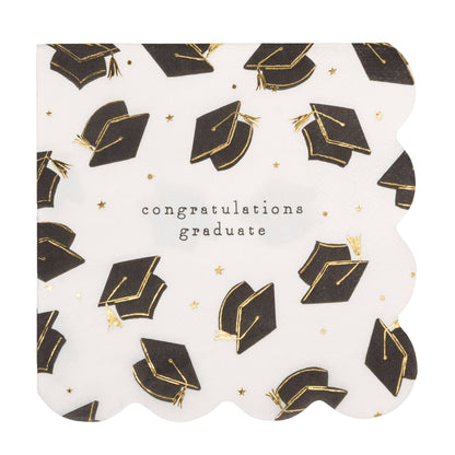 SCATTERED GRAD HAT NAPKINS