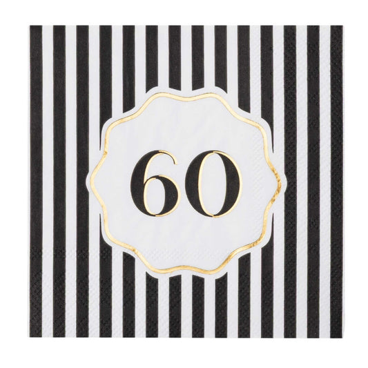 60TH BIRTHDAY NAPKINS