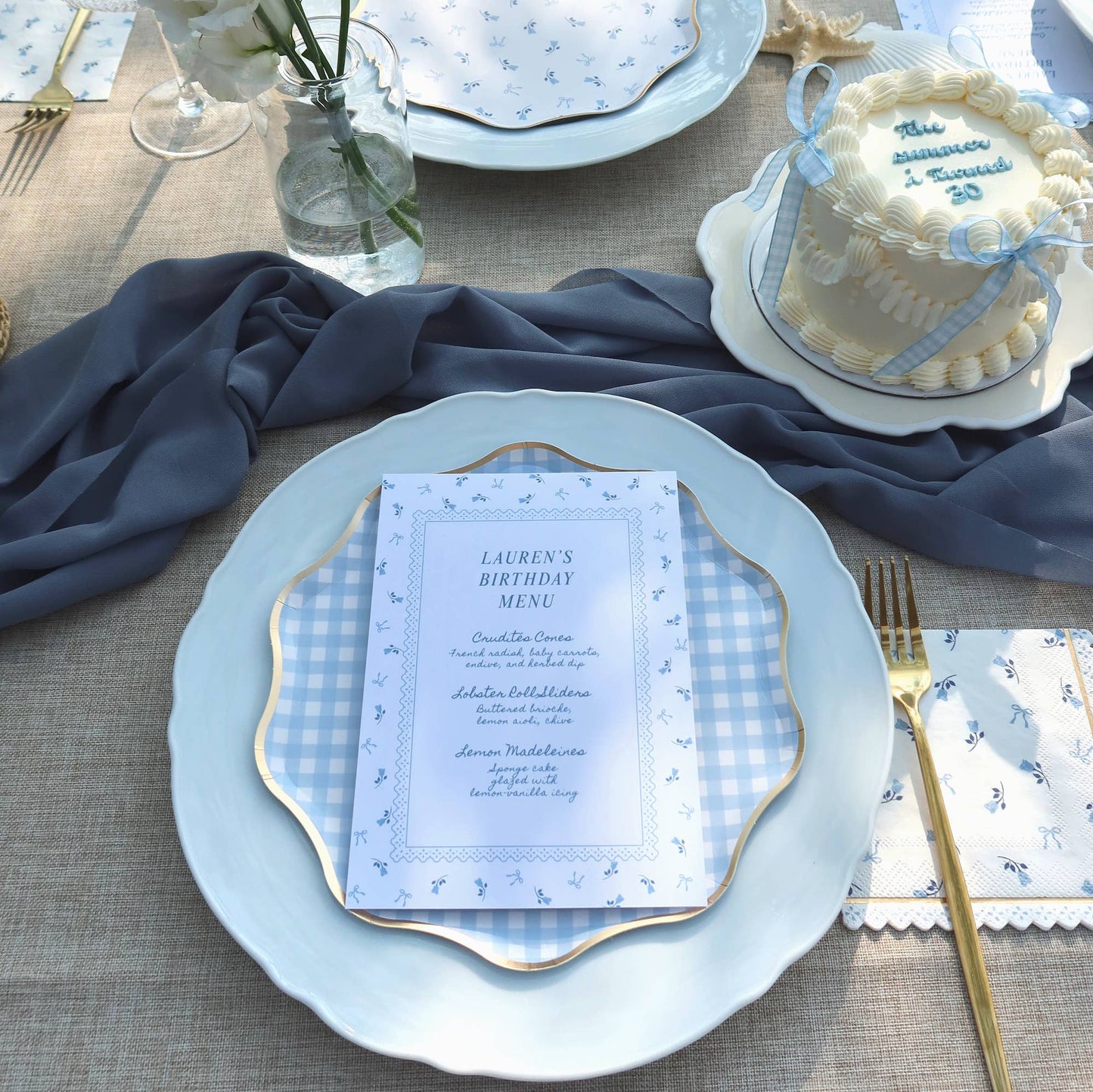 BLUE COSTAL NAPKINS