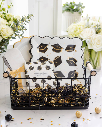 SCATTERED GRAD HAT NAPKINS