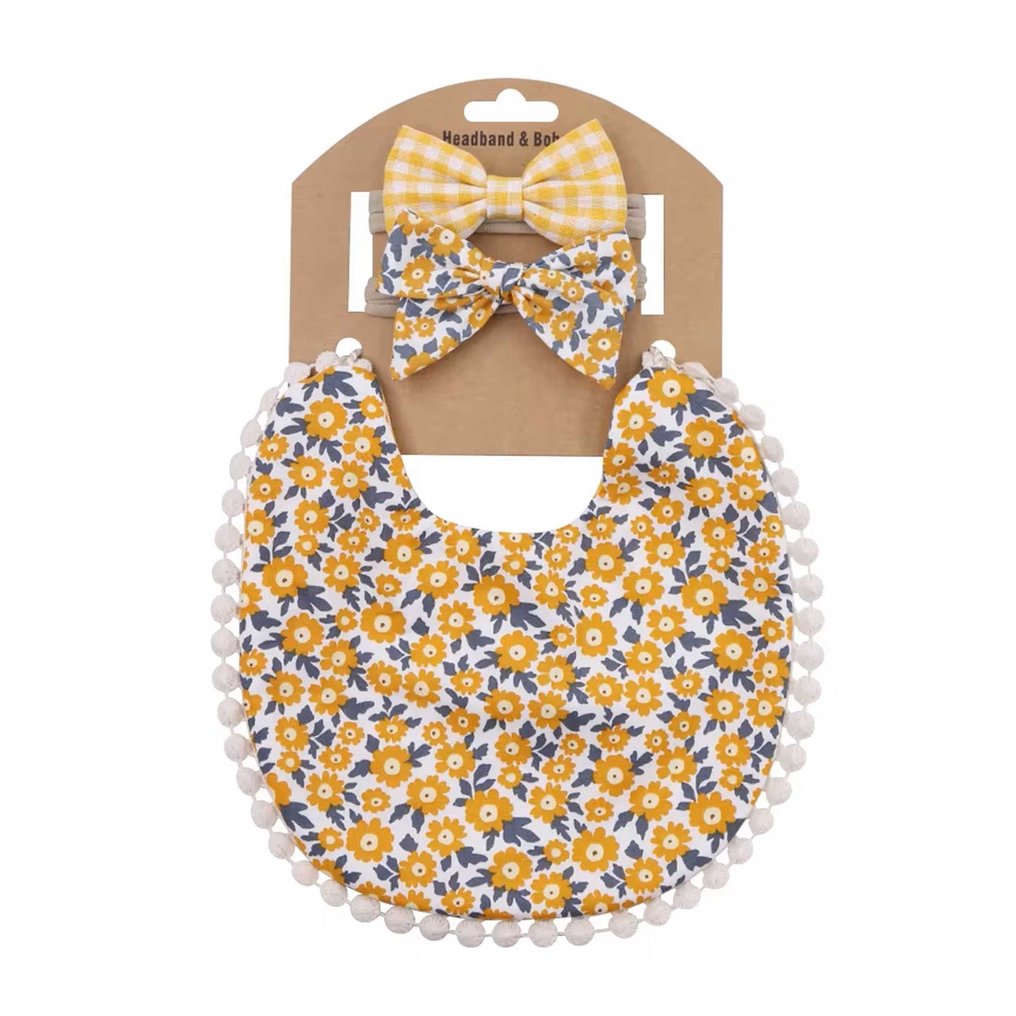 REVERSIBLE BIB + HEADBAND SET