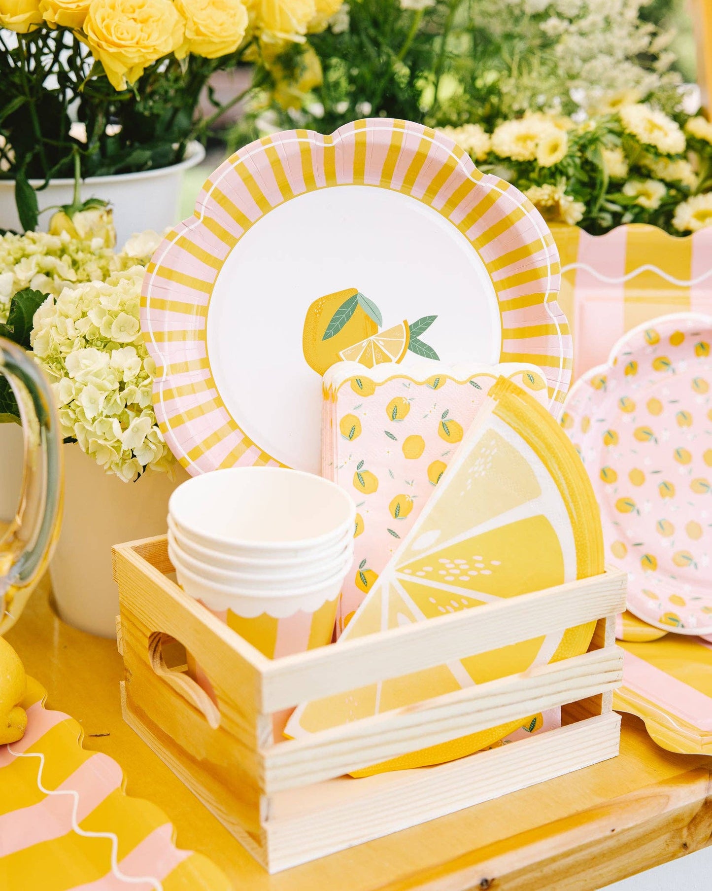 STRIPED LEMON PLATES