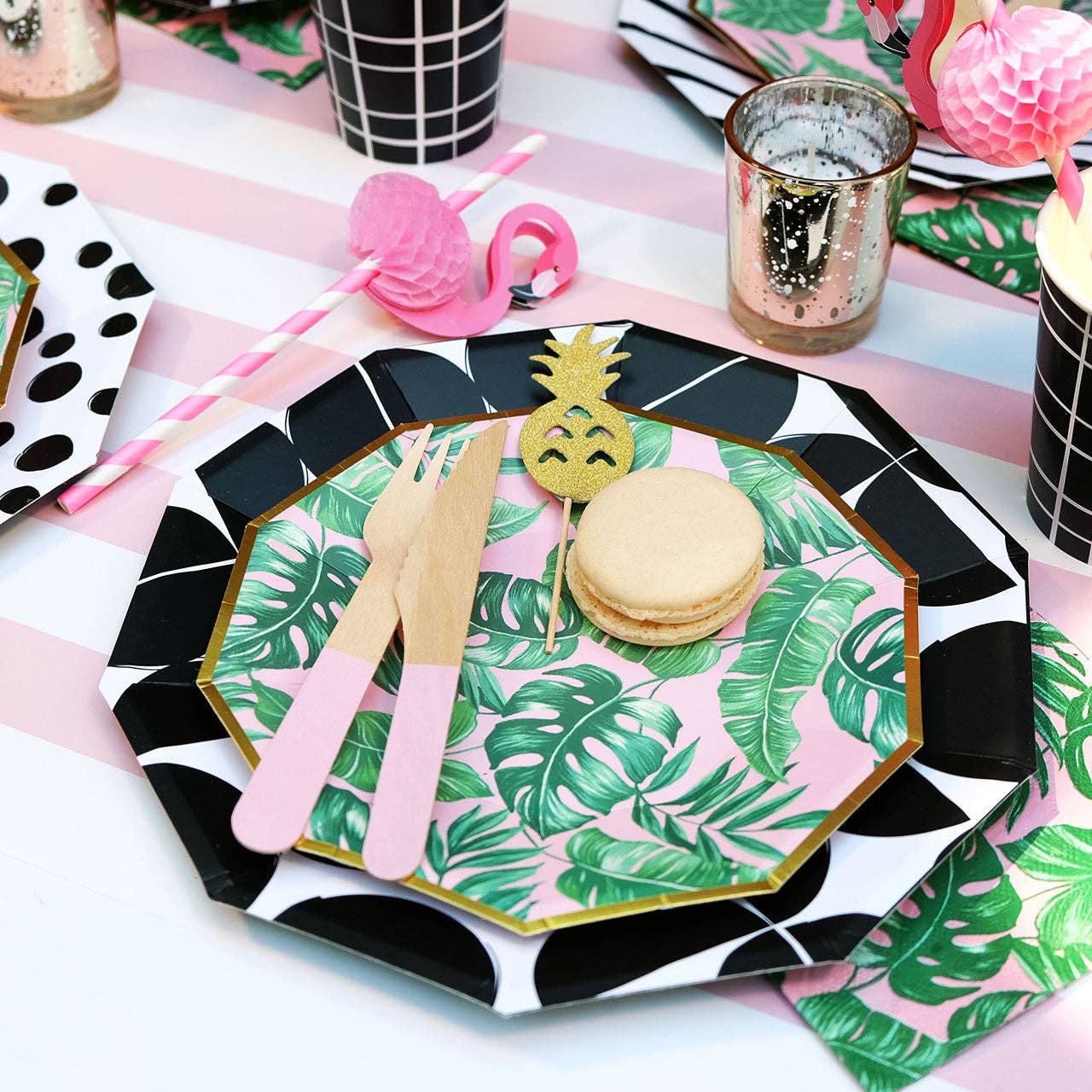 FLAMINGO HONEYCOMB STRAWS