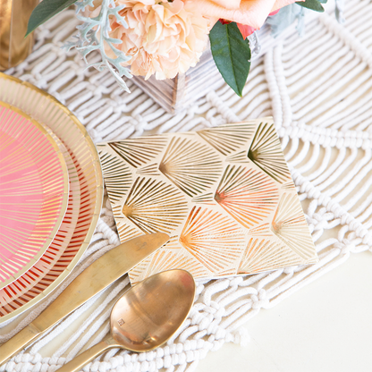 GOLD FEATHER NAPKINS