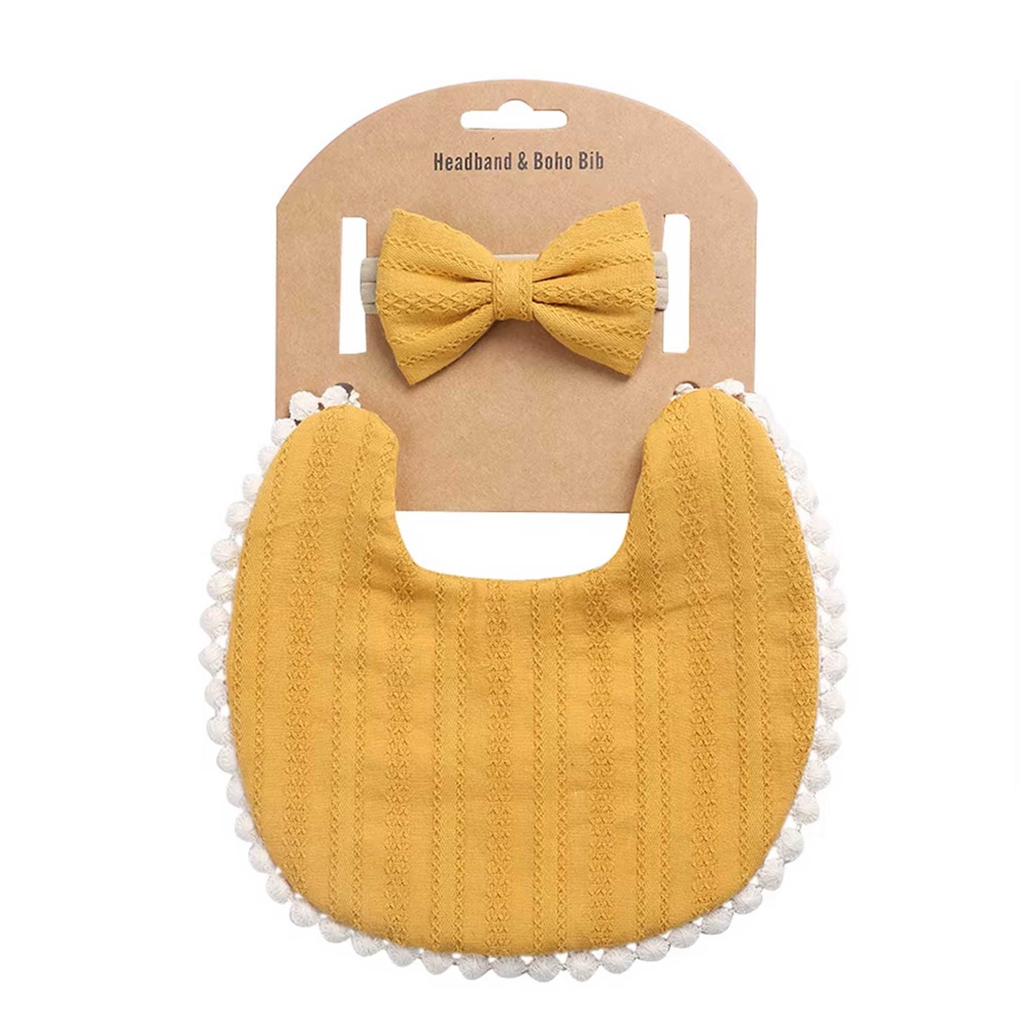 REVERSIBLE BIB + HEADBAND SET