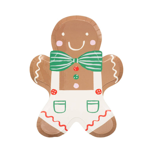GINGERBREAD MAN PLATES