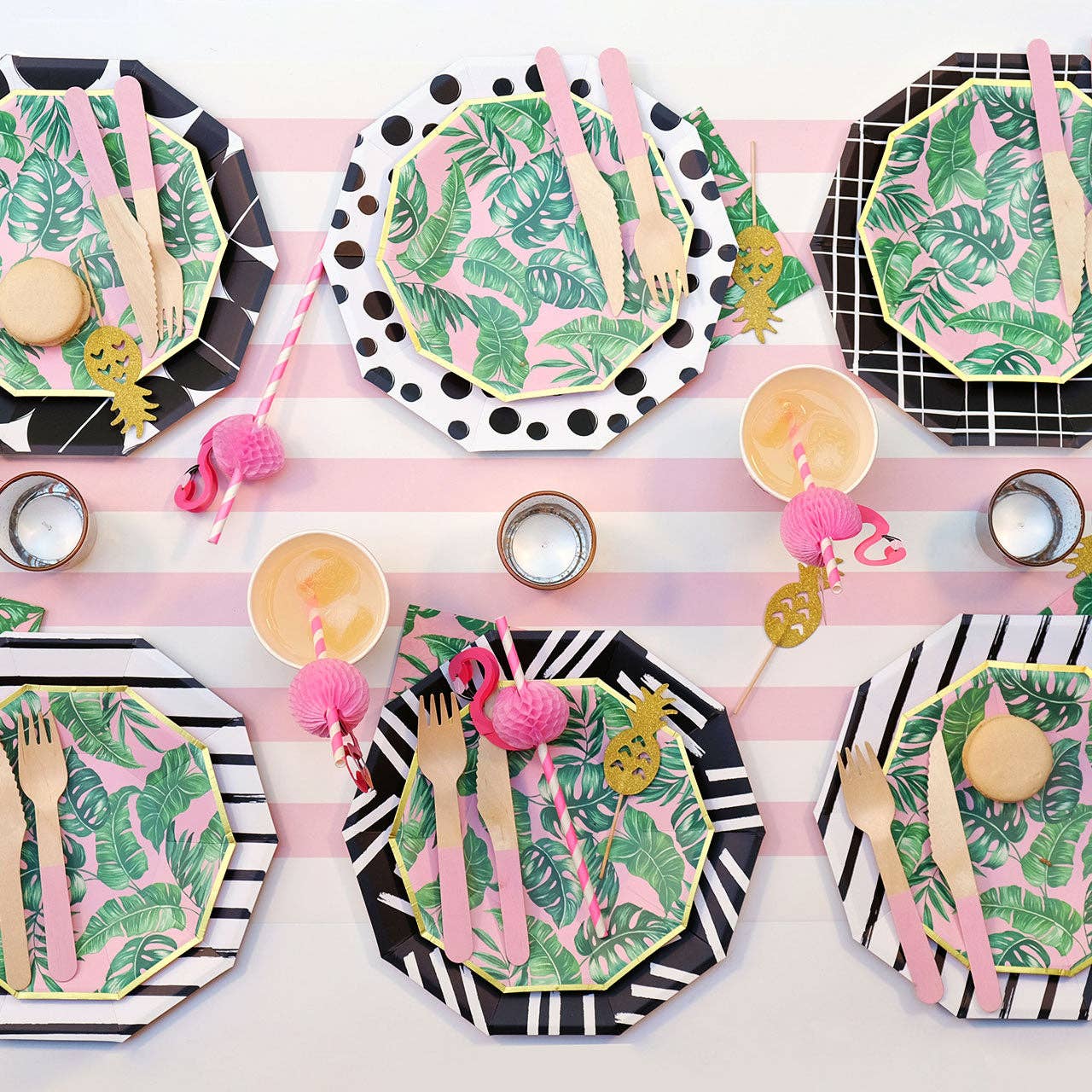 FLAMINGO HONEYCOMB STRAWS