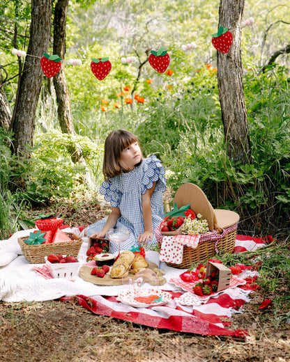 STRAWBERRY FELT BANNER