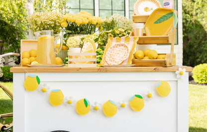 LEMON FELT BANNER