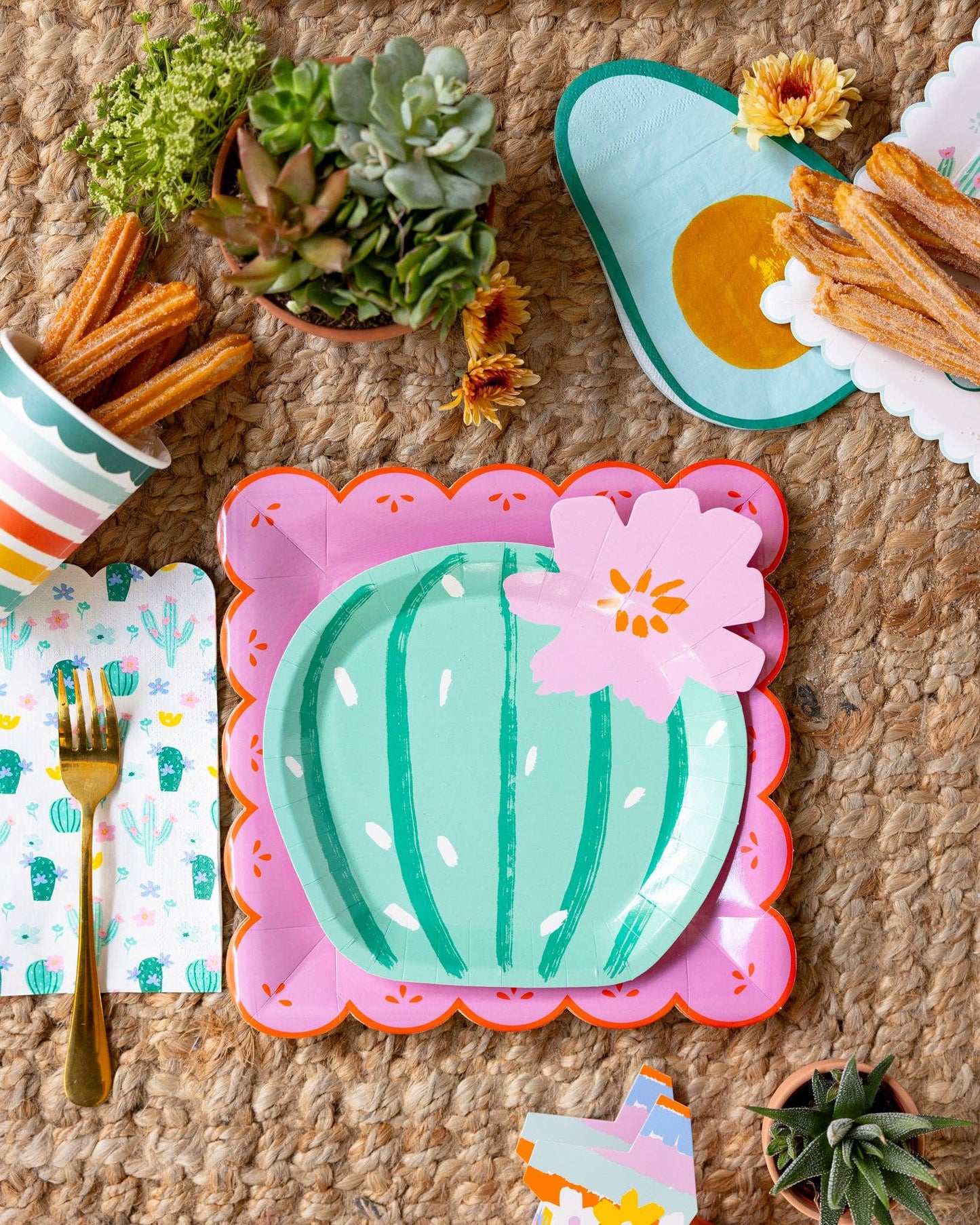 CACTI PATTERN NAPKINS
