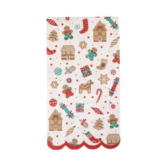 GINGERBREAD PATTERNED NAPKINS