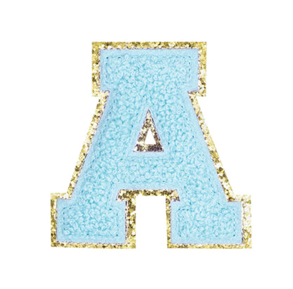 BLUE VARSITY CHENILLE LETTERS A-Z