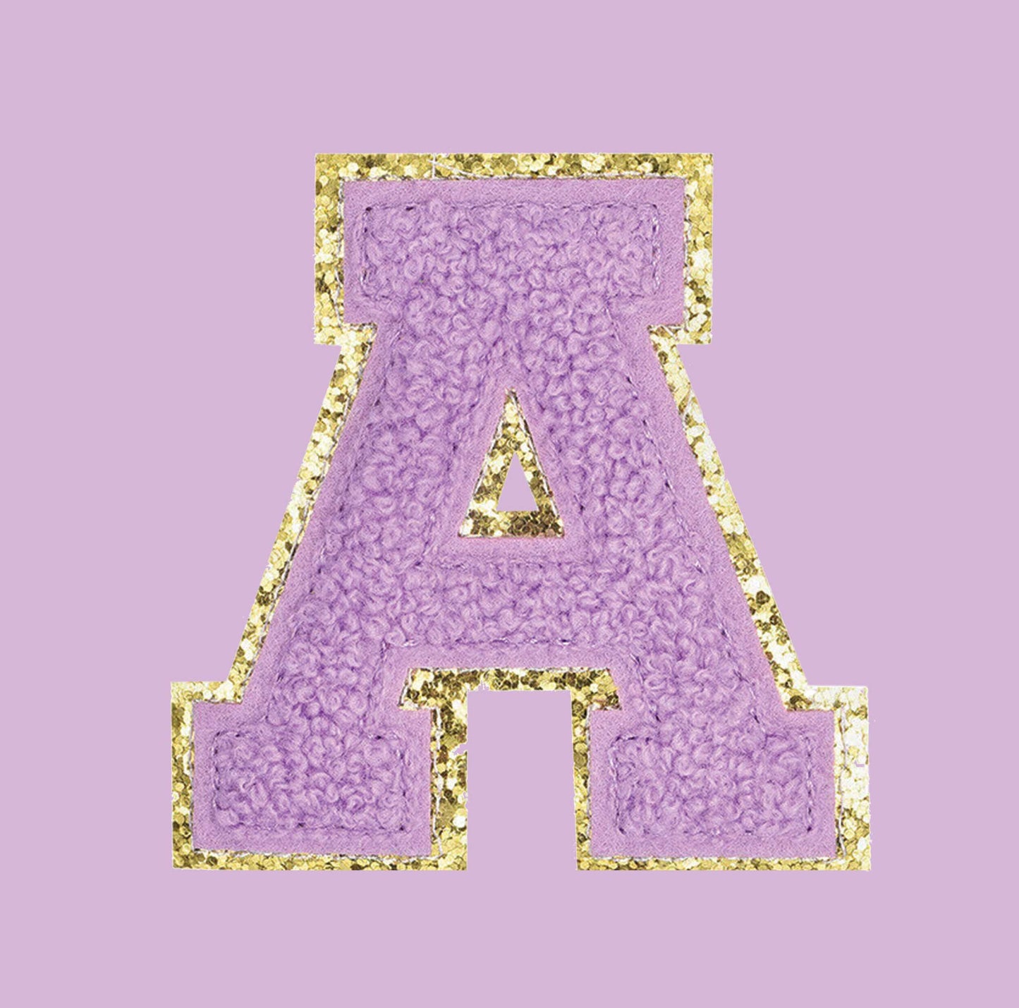 PURPLE VARSITY CHENILLE LETTERS A-Z