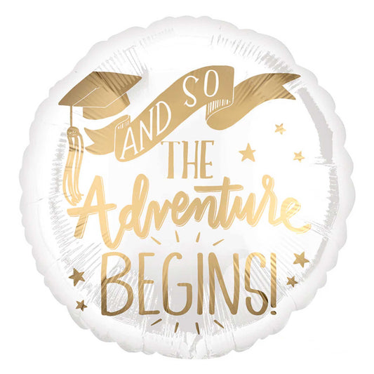 ADVENTURE BEGINS FOIL BALLOON