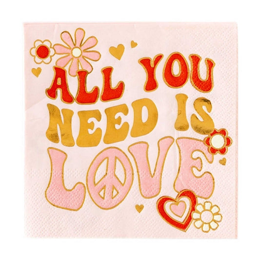 ALL YOU NEED IS LOVE NAPKIN