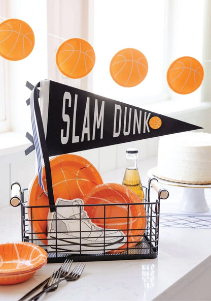 BASKETBALL FELT BANNER
