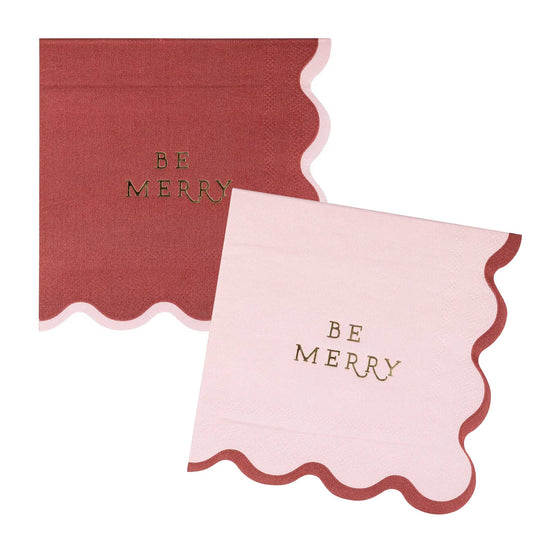 BE MERRY NAPKIN SET