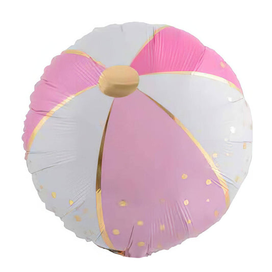 PINK BEACH BALL FOIL BALLOON