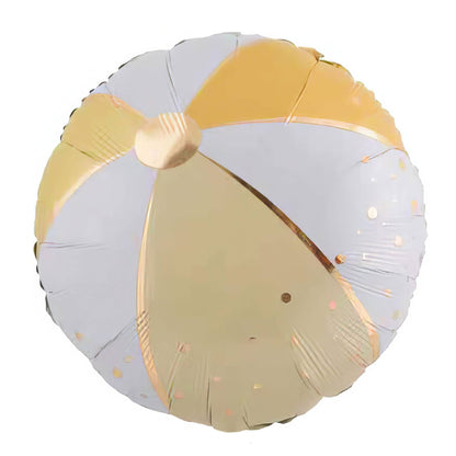YELLOW BEACH BALL FOIL BALLOON