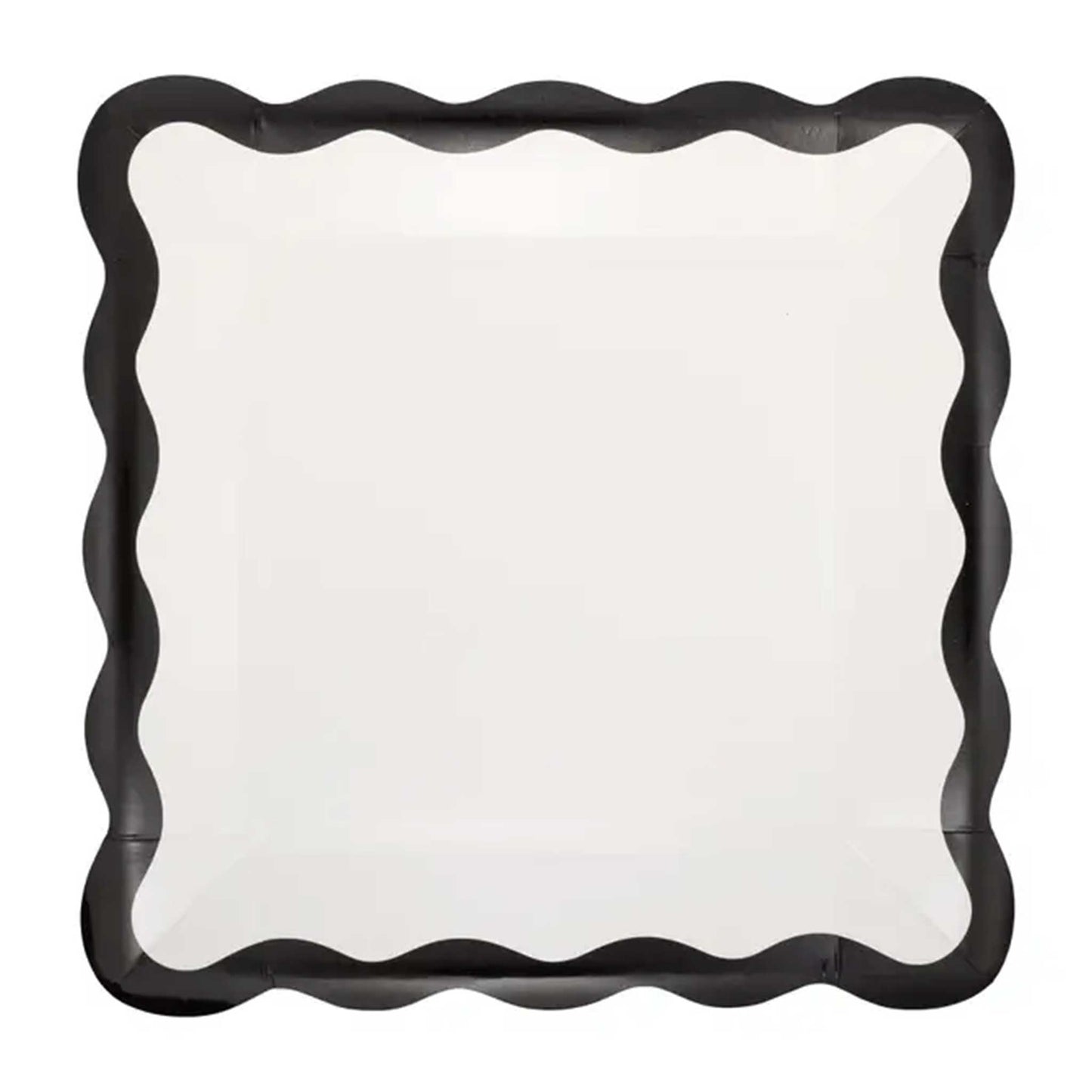 CREAM AND BLACK RIC RAC PLATES