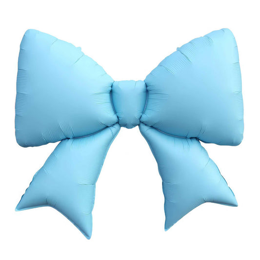 MATTE BLUE BOW FOIL BALLOON