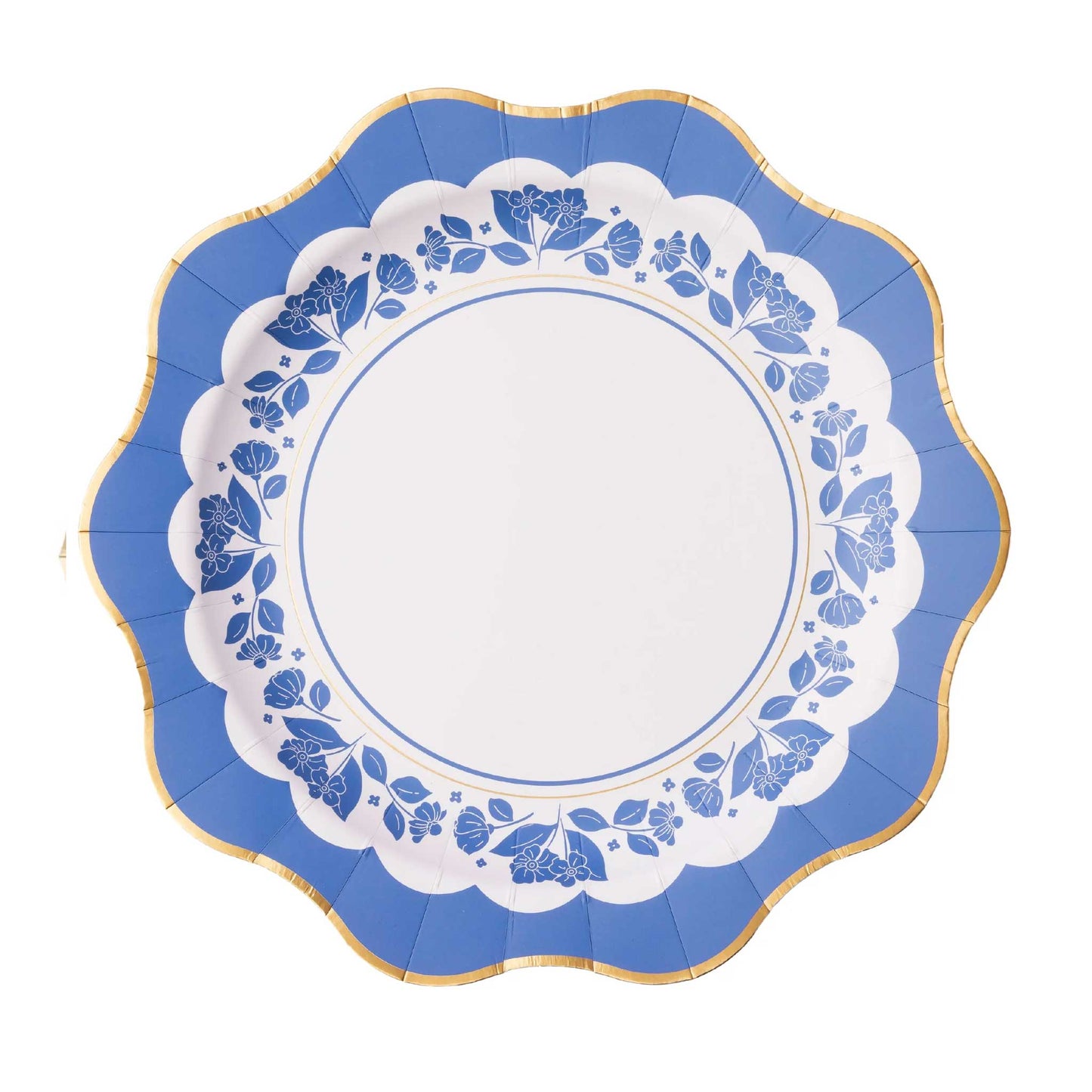 BLUE FLORAL PLATES