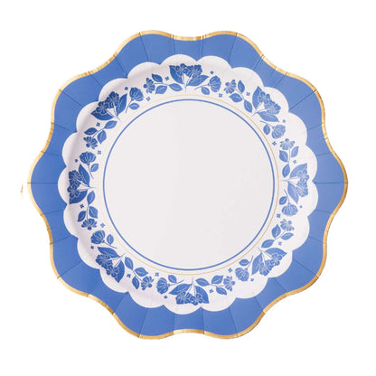 BLUE FLORAL PLATES