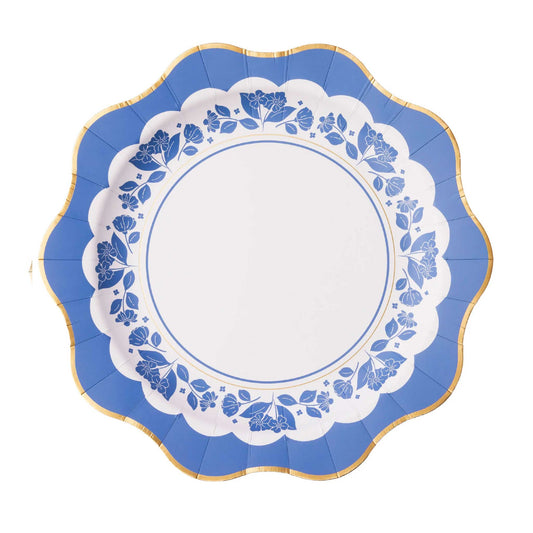 BLUE FLORAL PLATES