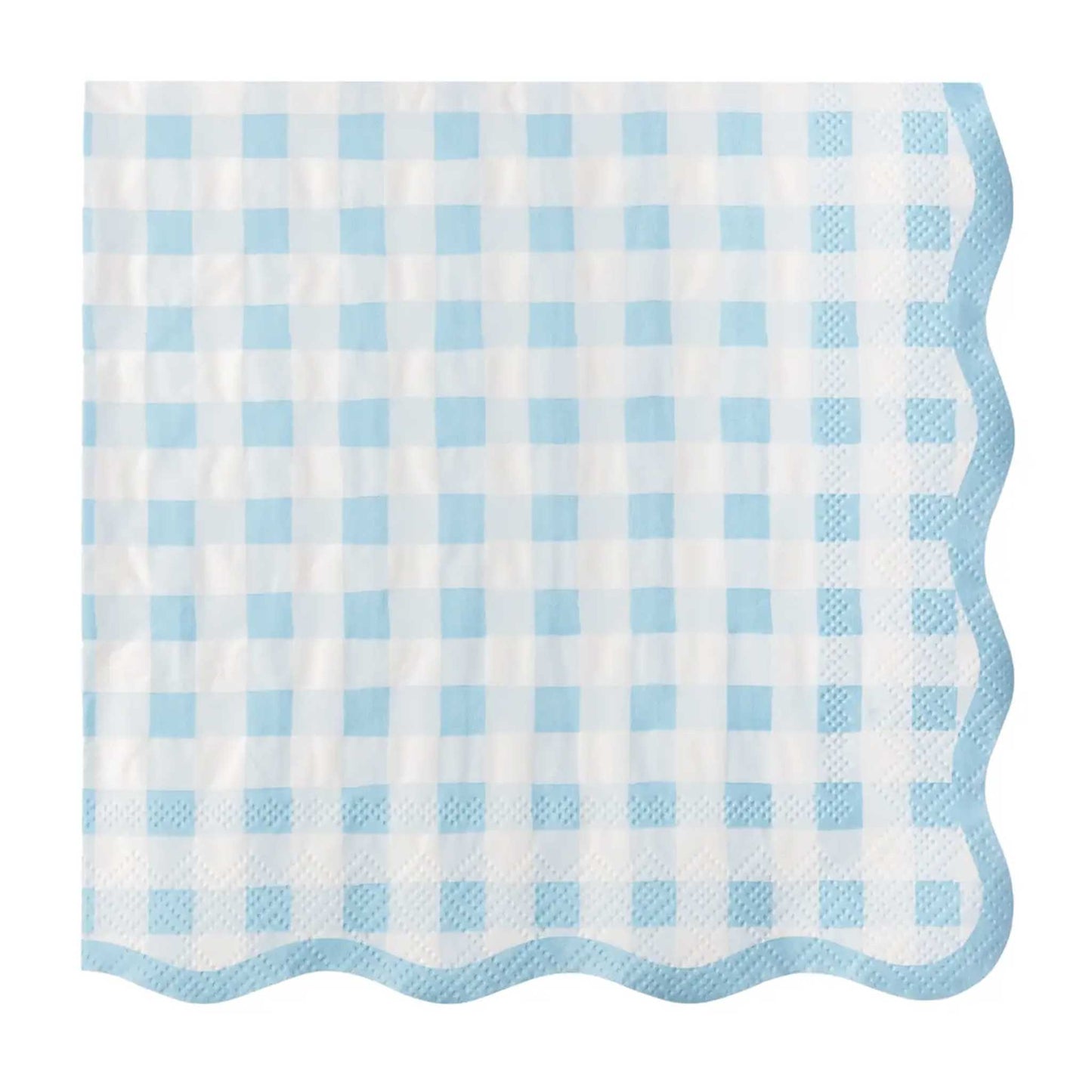 BLUE GINGHAM NAPKINS