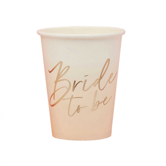 BRIDE TO BE CUPS