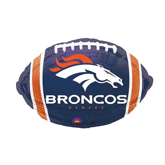 DENVER BRONCOS FOOTBALL FOIL BALLOON