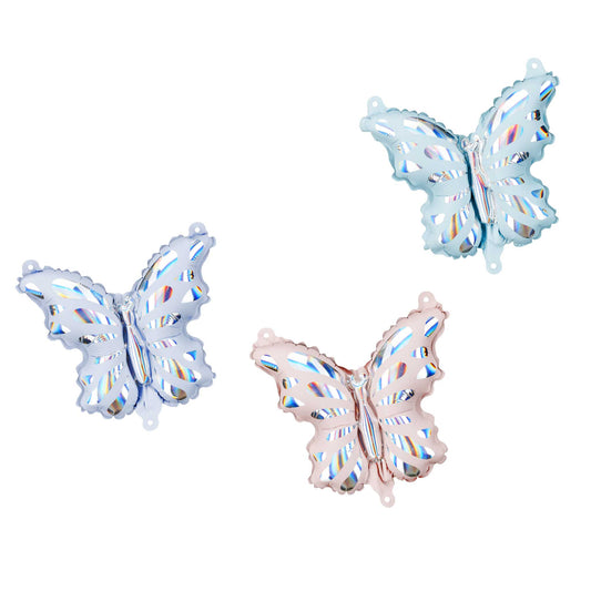 BUTTERFLY FOIL BALLOON SET