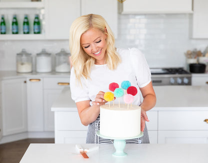 POM POM CAKE TOPPERS