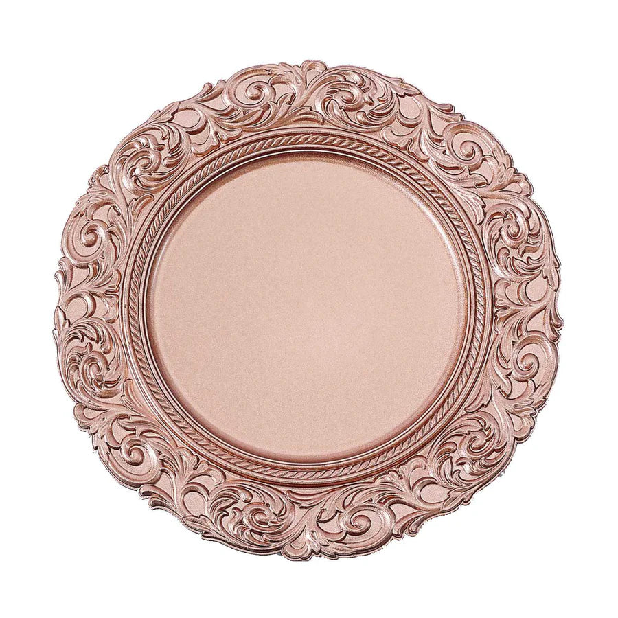 ROSE GOLD CHARGER PLATES