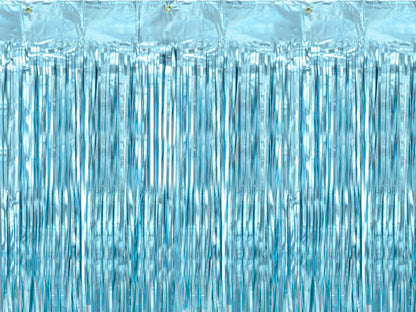 BLUE FRINGE CURTAIN