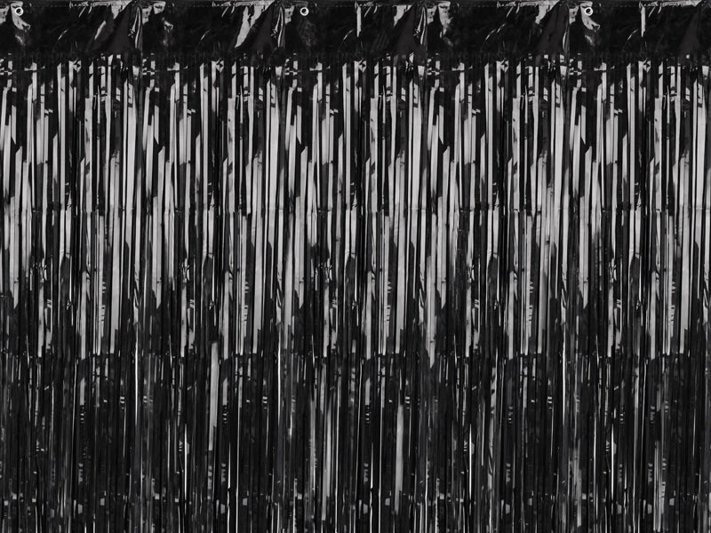 BLACK FRINGE CURTAIN